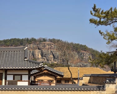 Hahoe Village view towards the Nakdong River