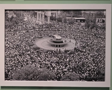 Photograph of a crowded Democracy Square in Gwangju