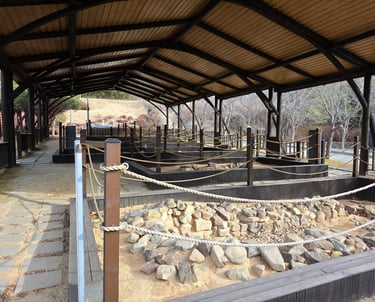 Reconstructed tomb area