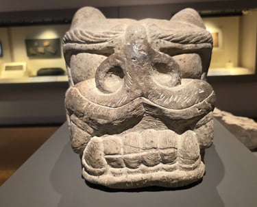 Balhae stone dragon head
