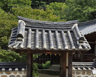 Sukiwa at the entrace of Uam Historic Park in Daejeon