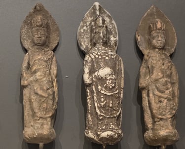 Terracotta bodhisattva statues