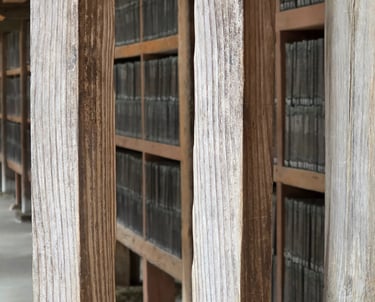 Tripitaka Koreana printing woodblocks view