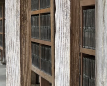 Tripitaka Koreana view from building doorway