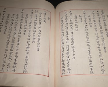 Uigwe displayed at the National Museum of Korea