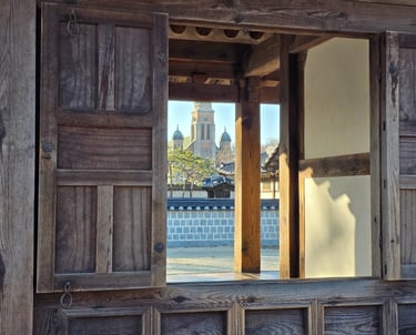 View from Dongjae of Jeondong Cathedral