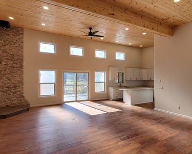 We Installed Everything You See from the Ceiling to the Floor, One Step at a time.