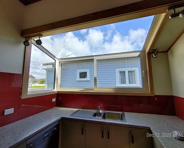 UPVC bay window installation adding space and light to Auckland home, New Zealand