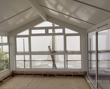 Year-round living conservatory with insulated roof, Auckland, NZ