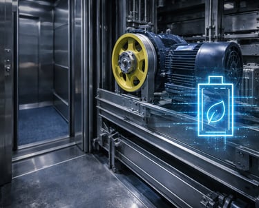 Energy efficient elevator system designed for reduced power consumption