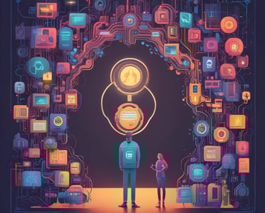 Robotic arms seamlessly automating a complex manufacturing process in a modern factory.