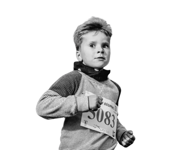 Tarptautinio Nidos Pusės Maratono 500m vaikų bėgimo dalyvis