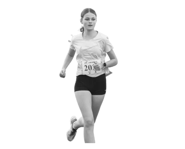 Tarptautinio Nidos Pusės Maratono 2km jaunimo bėgimo dalyvė