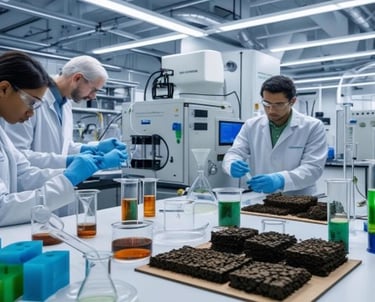 AI generated image of laboratory research 