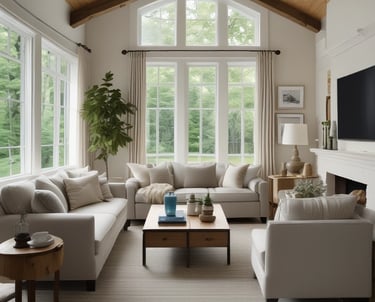 Serene Haven | Clean and Organized living room in Muskoka