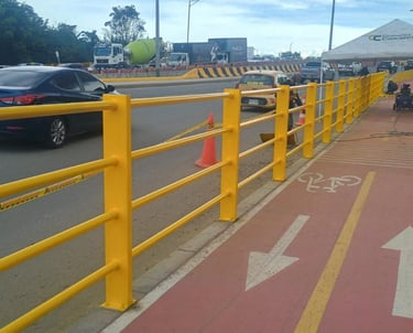 barandas ciclorutas y puentes
