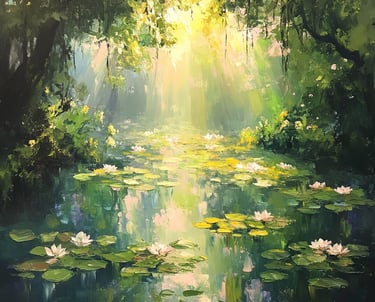 AI image created in Monet style