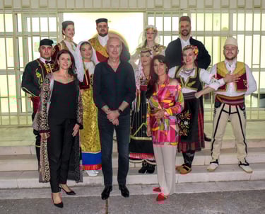 KUD "Duga" sa ministrom Fatmirom Gjekom - photo by Goran Saban