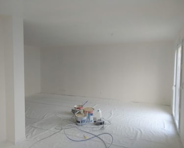 Peinture intérieure d'une maison neuve à Angoulême