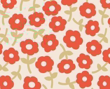 Filler pattern red small flower field