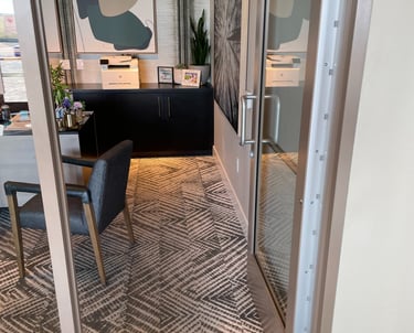 luxury apartment office door