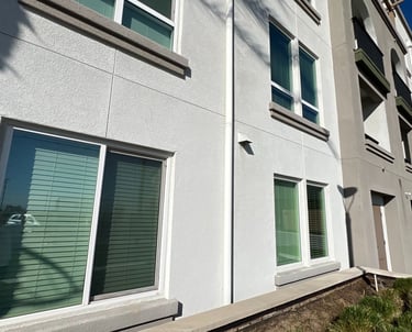 luxury apartment stucco walls