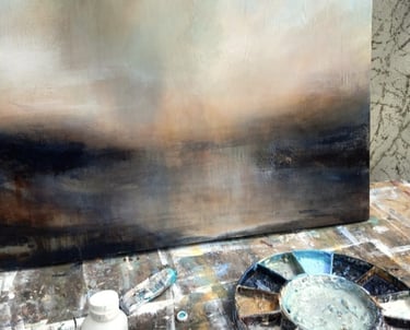 Artists palette and work in progress