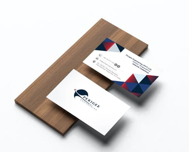 a business card 