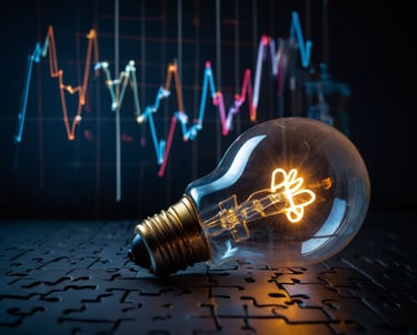 a light bulb with a light bulb inside of it , showing growth and innovation