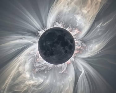 Moon flower artwork