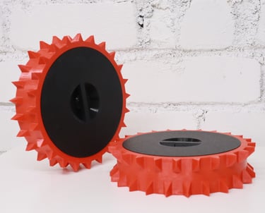 Specialiai klientui atspausdinti PETG ratai robotinei vejapjovei Dreame A1