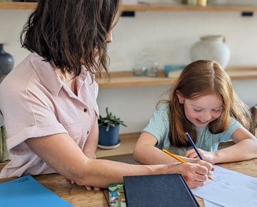 A Kent tutor is assessing a primary school aged child to support their learning in maths and English