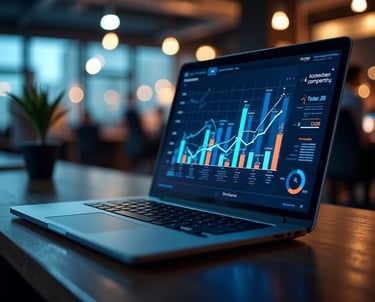 Ordinateur portable affichant un diagnostic