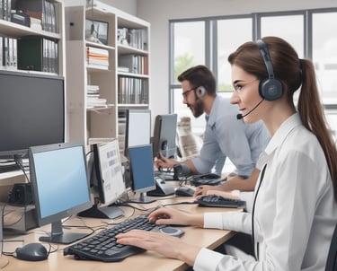 brown rotary dial telephone in gray painted room