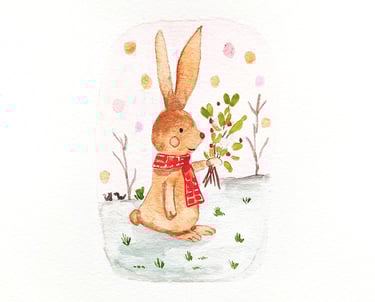 Marie Potel Lapin aquarelle