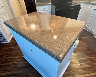 Kitchen Counter Resurfaced to a granite finish