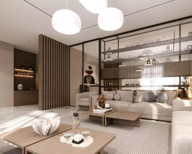تصميم داخلي فيلا موديرن شمال الرياض