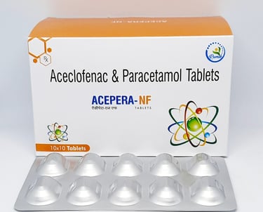Acepera-NF | Aceclofenac 100mg, Paracetamol 325mg Tablet