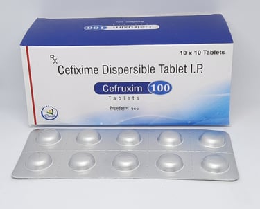Cefruxim-100 | Cefixime 100mg Dispersible Tablet