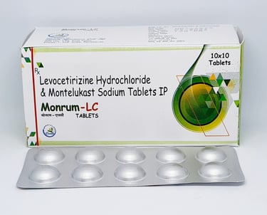 Monrum-LC | Montelukast Sodium 10 and Levocetirizine 5mg Tablet 
