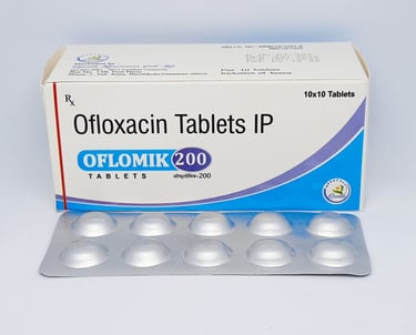 Oflomik-200 | Ofloxacin 200mg Tablet