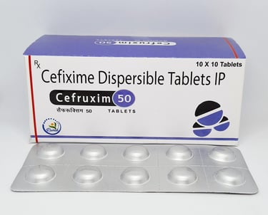 Cefruxim-50 | Cefixime 50mg Dispersible Tablet
