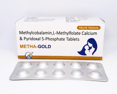 Methylcobalamin 1500mcg + L-Methylfolate Calcium 1mg + Pyridoxine 5-Phosphate 5mg Tablet