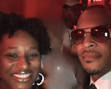 Tiffany Piggée with TI in July 2017