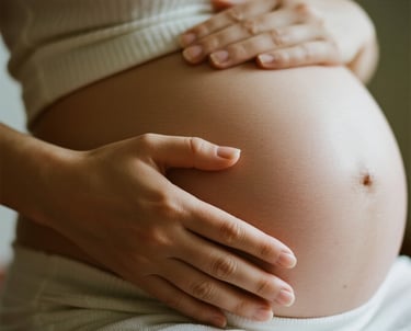 Mãe a espera de seu bebê.