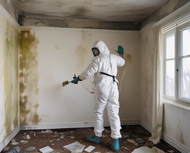 A clean, mold-free room after professional remediation.
