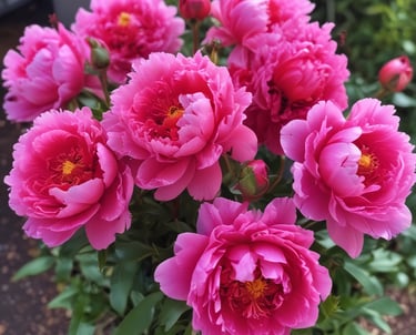 pivoine rose