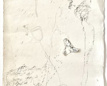 Pierre Thoretton, Dessin au fusain, 2025