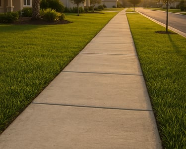 concrete sidewalk built by apopka concrete