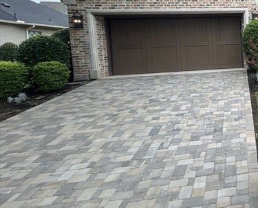 Brick paver driveway sealing